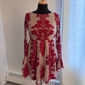 For Love and Lemons Red Mini dress size small